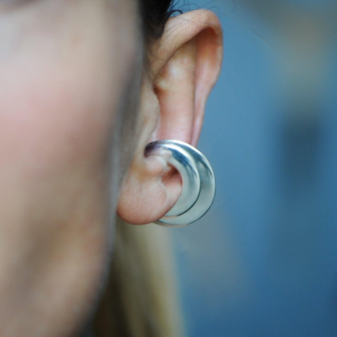Solar Disc Ear Cuffs