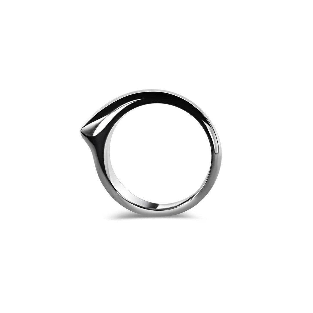 Crest I Ring Band Silver