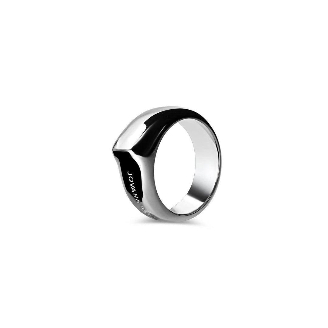 Crest I Ring Band Silver