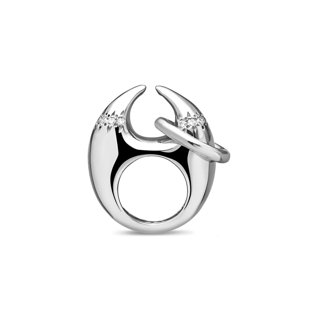 Horus Diamond Ego Pincher Ring