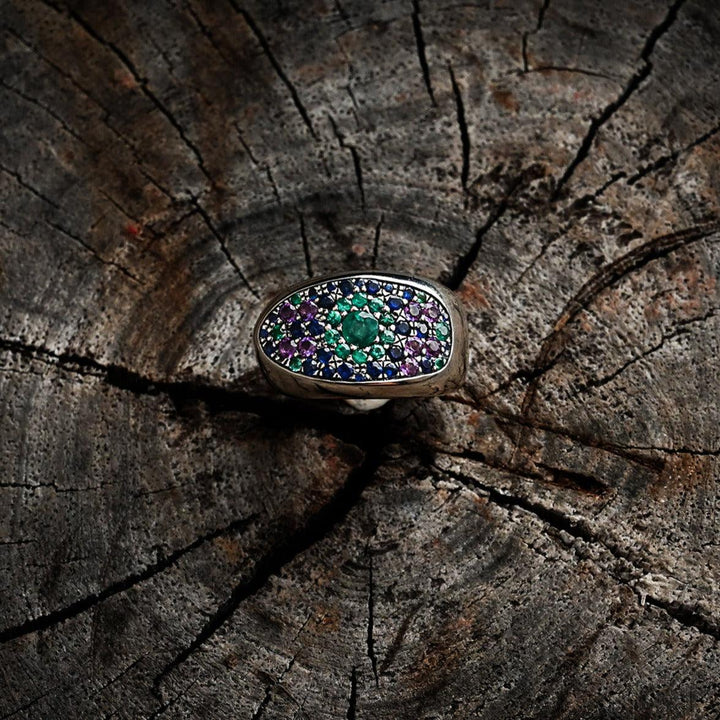 Dragon Eye Messenger Ring Silver