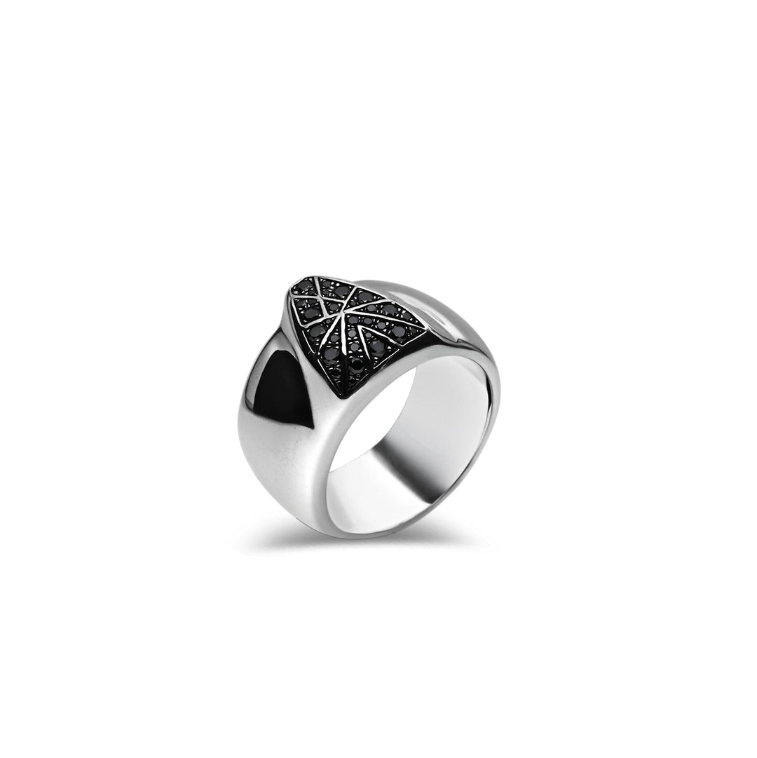 Black Diamond Guardian Ring Silver