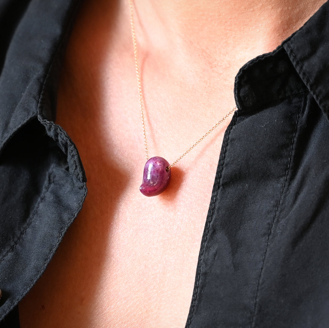 Small Eager Rocks - Opaque Ruby