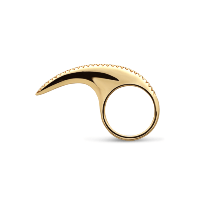 Medium Black Diamond Ridge Slice 18K