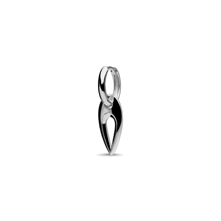 Small Seeker Silver Hoop Earring