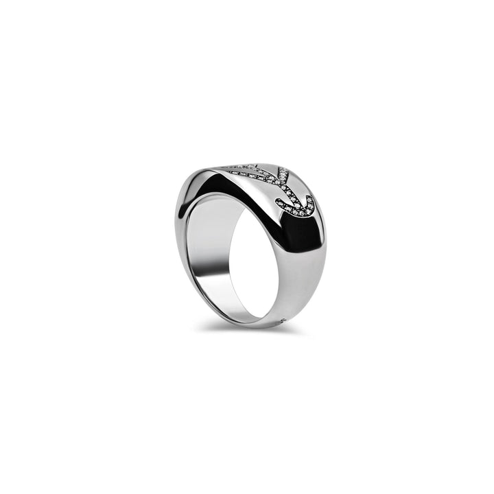 Tree of Life Messenger Diamond Ring Silver