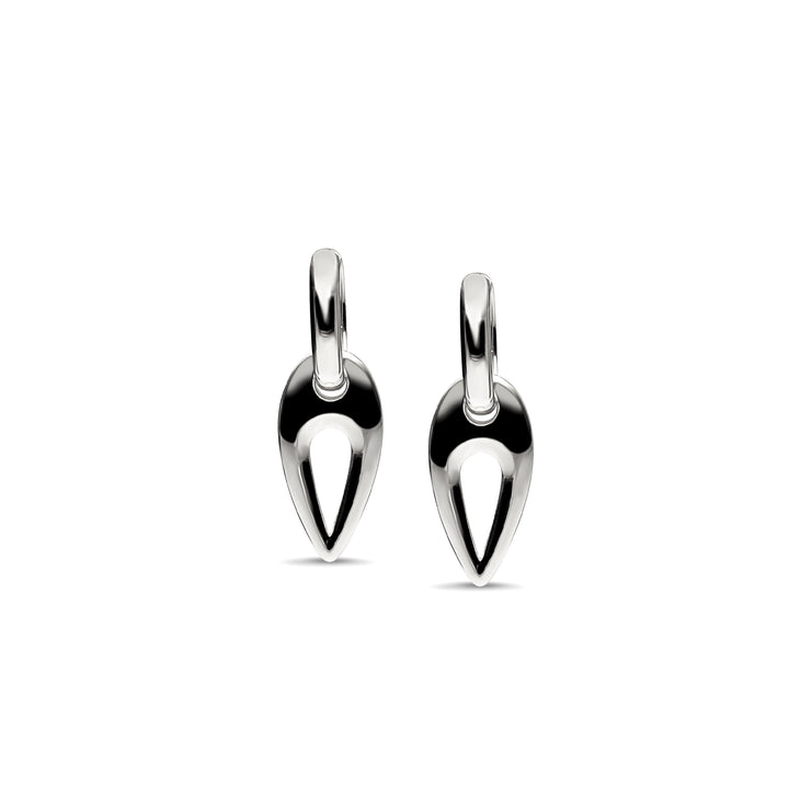 Small Seeker Silver Hoop Earring