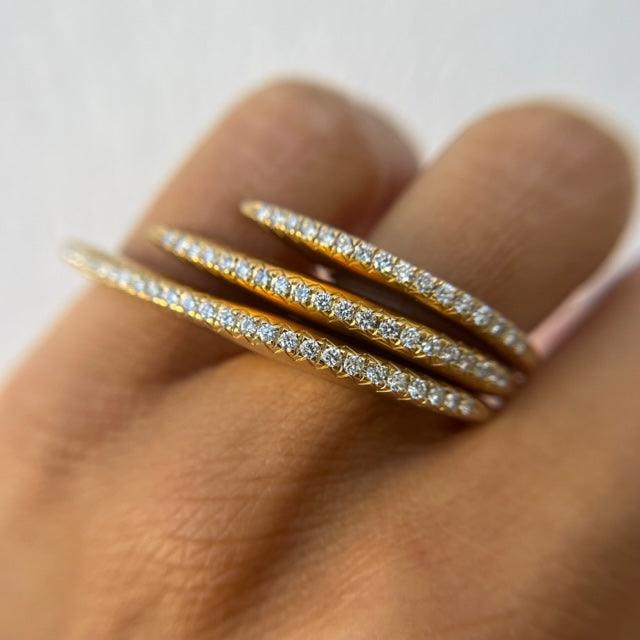 Fire Stack Triple Diamond 18K