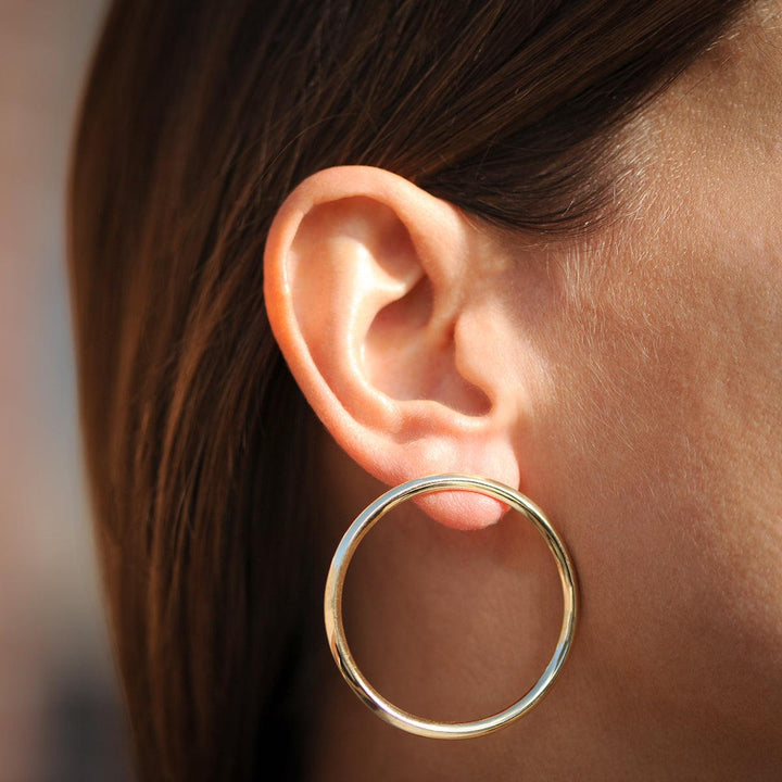 Full Frontal Large Hoop Earrings