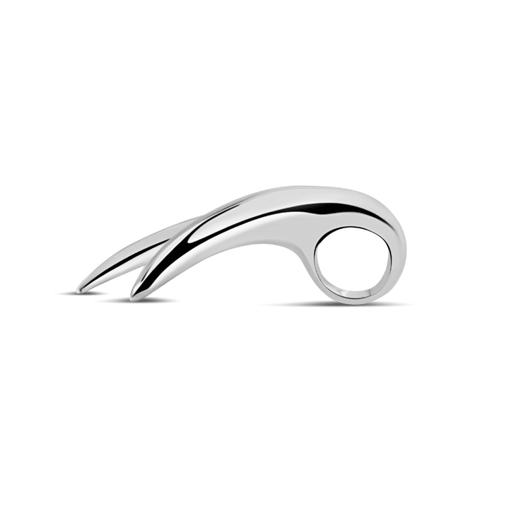 Aligned Silver Ring Stack