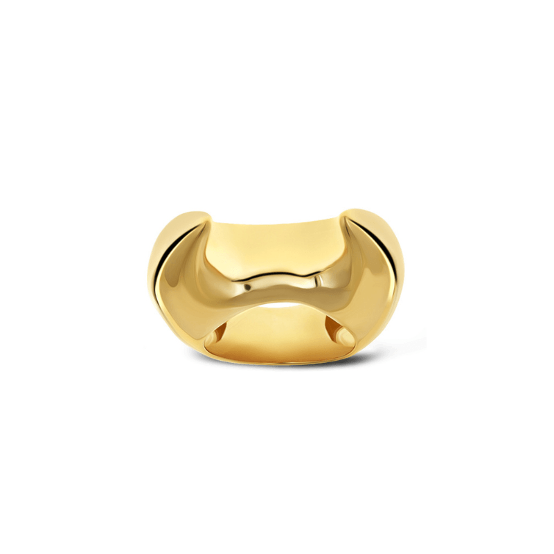 Horus Double Horn Ring 18K