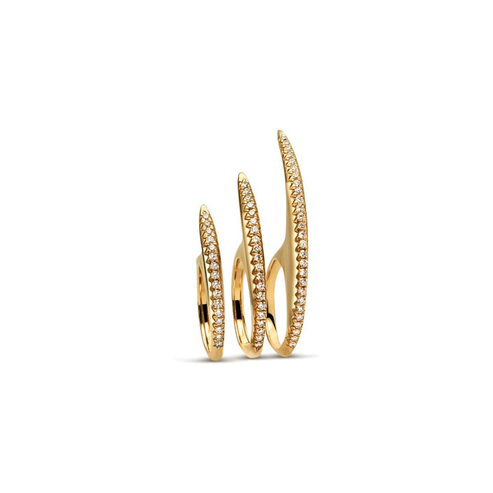 Fire Stack Triple Diamond 18K