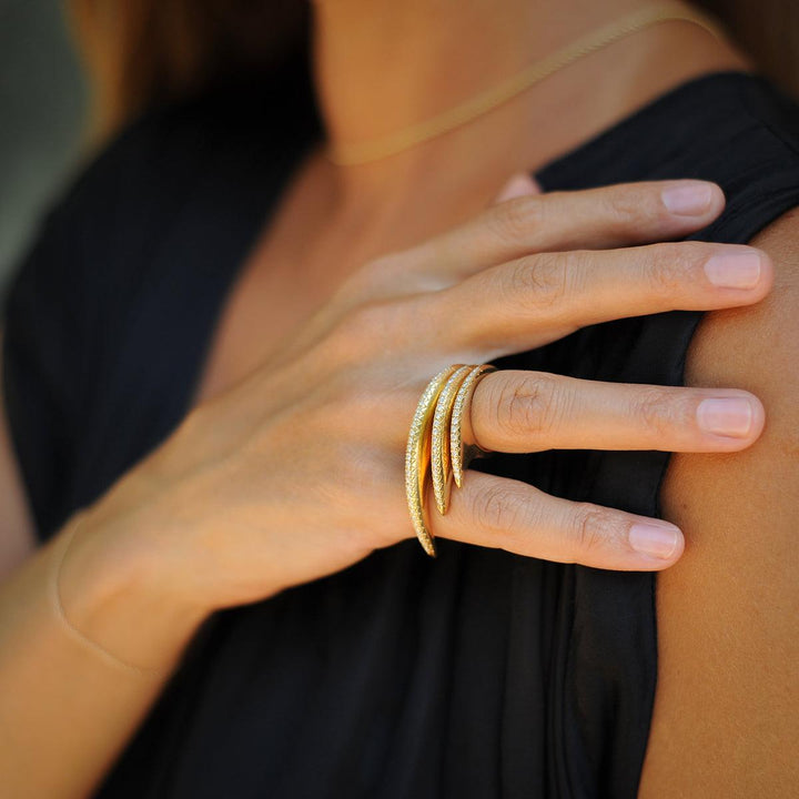 Fire Stack Triple Diamond 18K