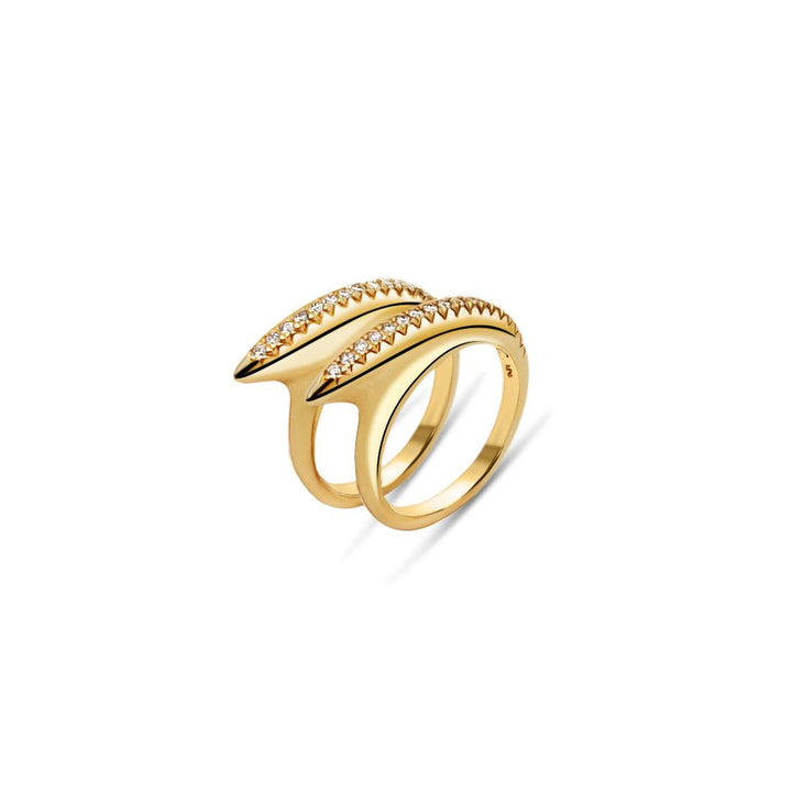 Flow Stack Double Diamond 18K