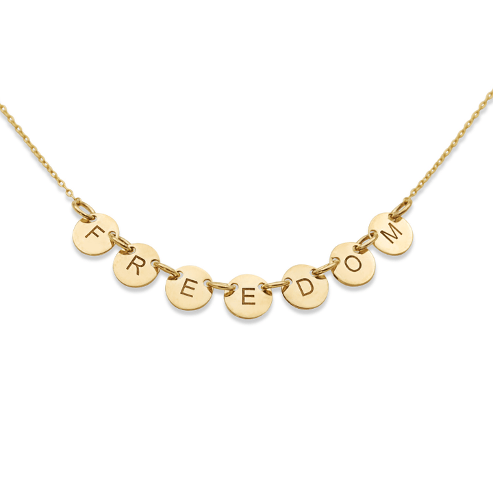 FREEDOM necklace 14K