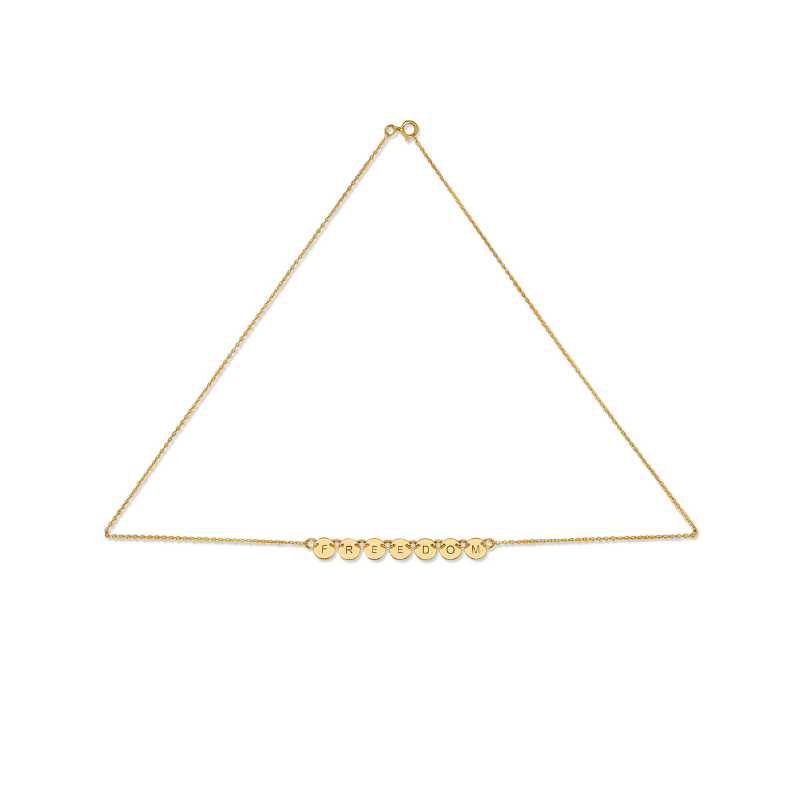 FREEDOM necklace 14K