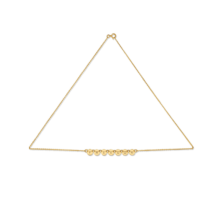 FREEDOM necklace 14K