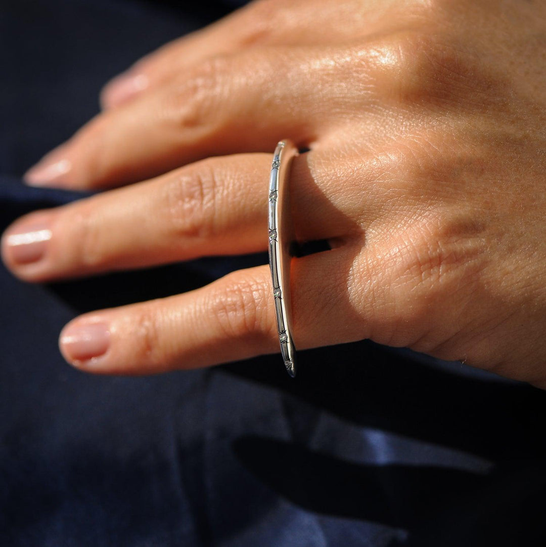 Medium Sprinkle Slice Silver