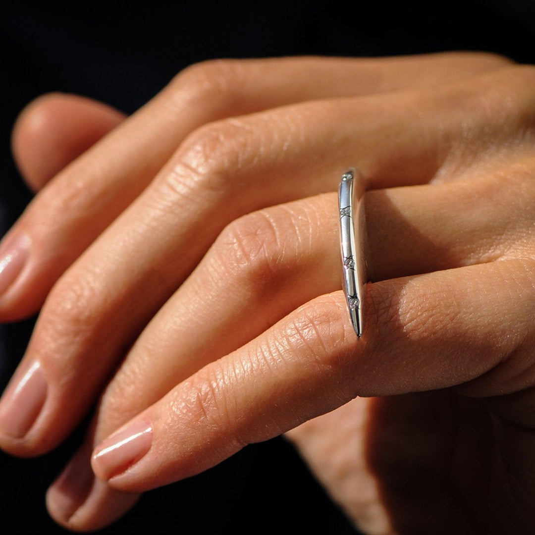 Small Sprinkle Slice Silver