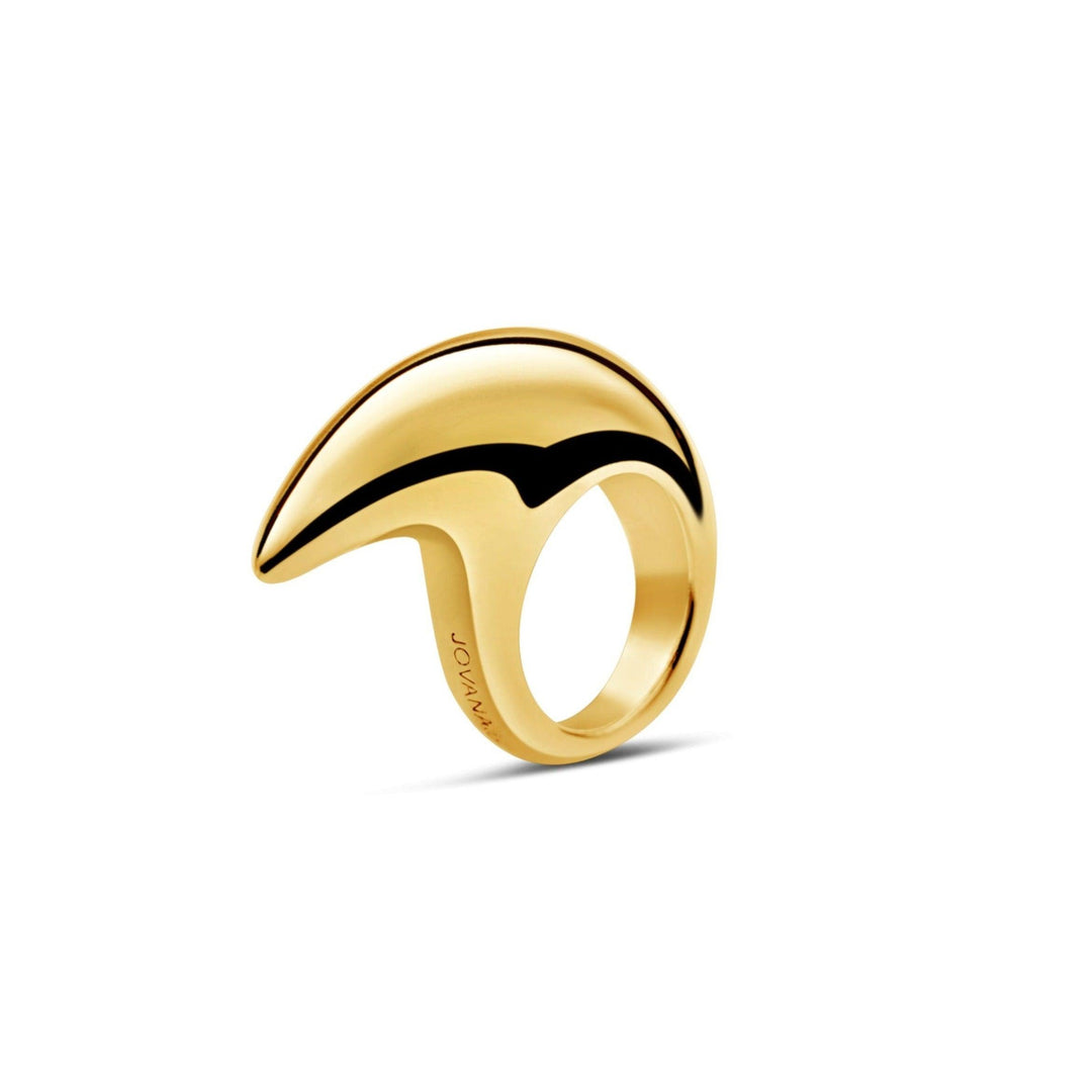 Large Crescent Ring 18K
