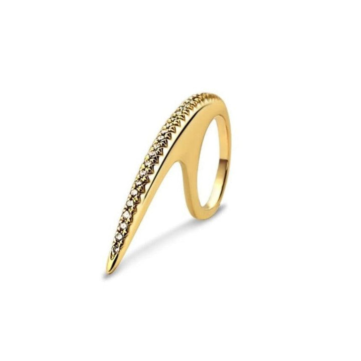 Large Diamond Slice Ring 18K