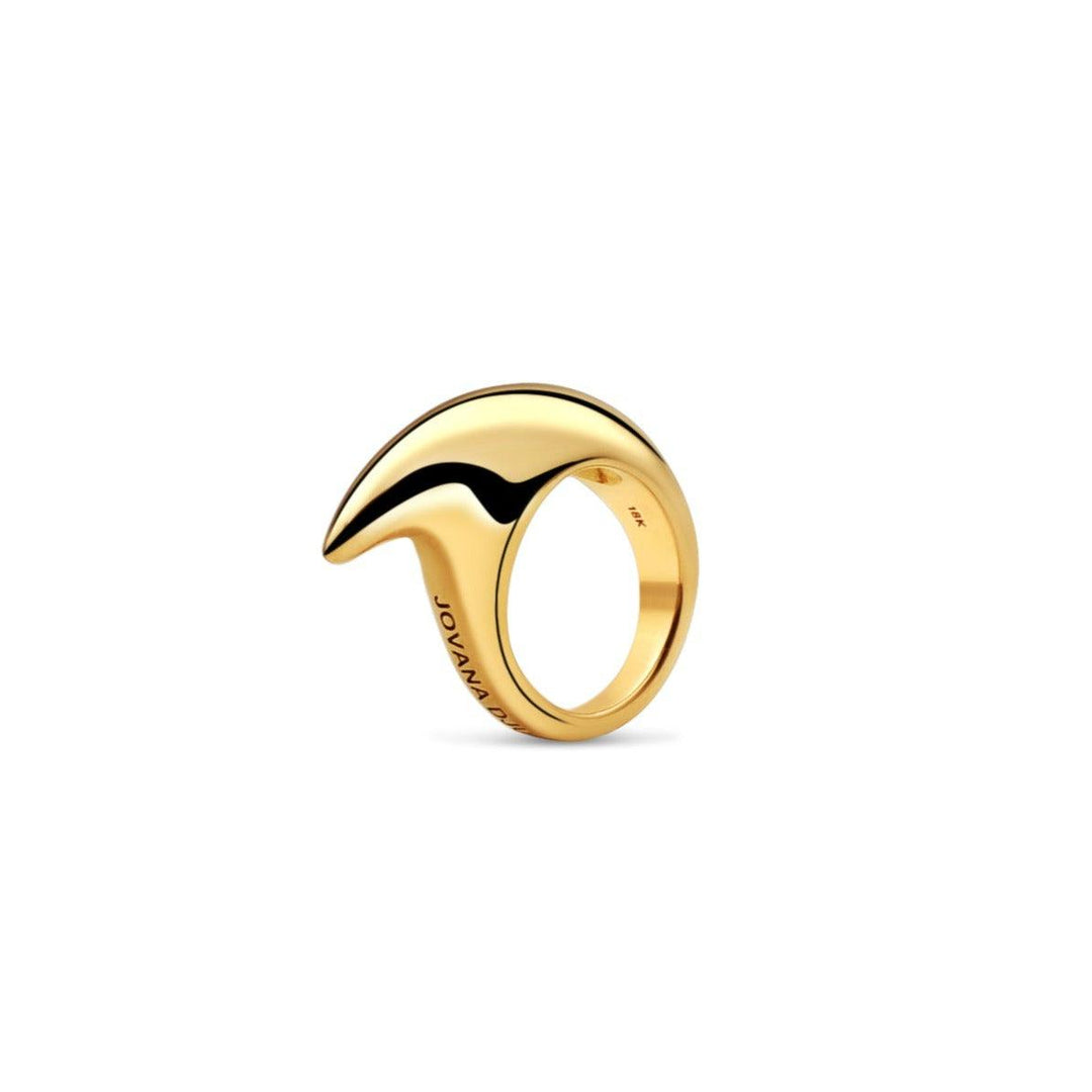 Medium Crescent Ring 18K