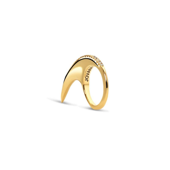 Medium Diamond Ridge Slice 18K