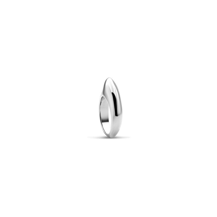 Small Crescent Ring Silver