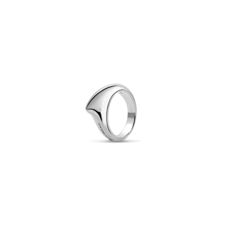 Small Crescent Ring Silver