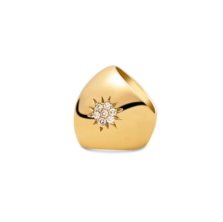Solar Diamond Ear-cuff 18K