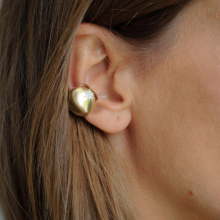 Solar Diamond Ear-cuff 18K