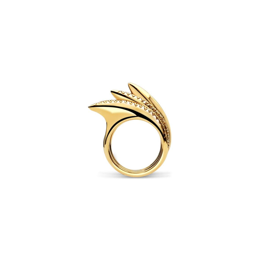 Wave Stack Double Diamond 18K