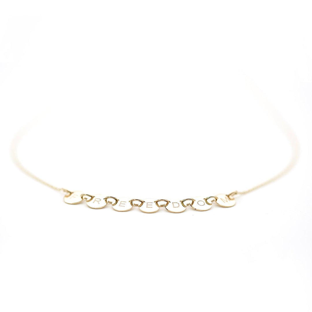FREEDOM necklace 14K