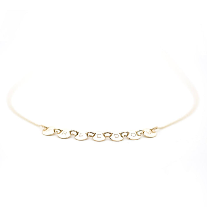 FREEDOM necklace 14K