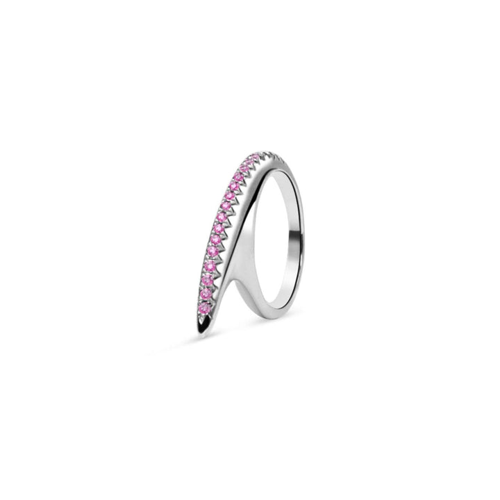 Small Pave Slice Silver