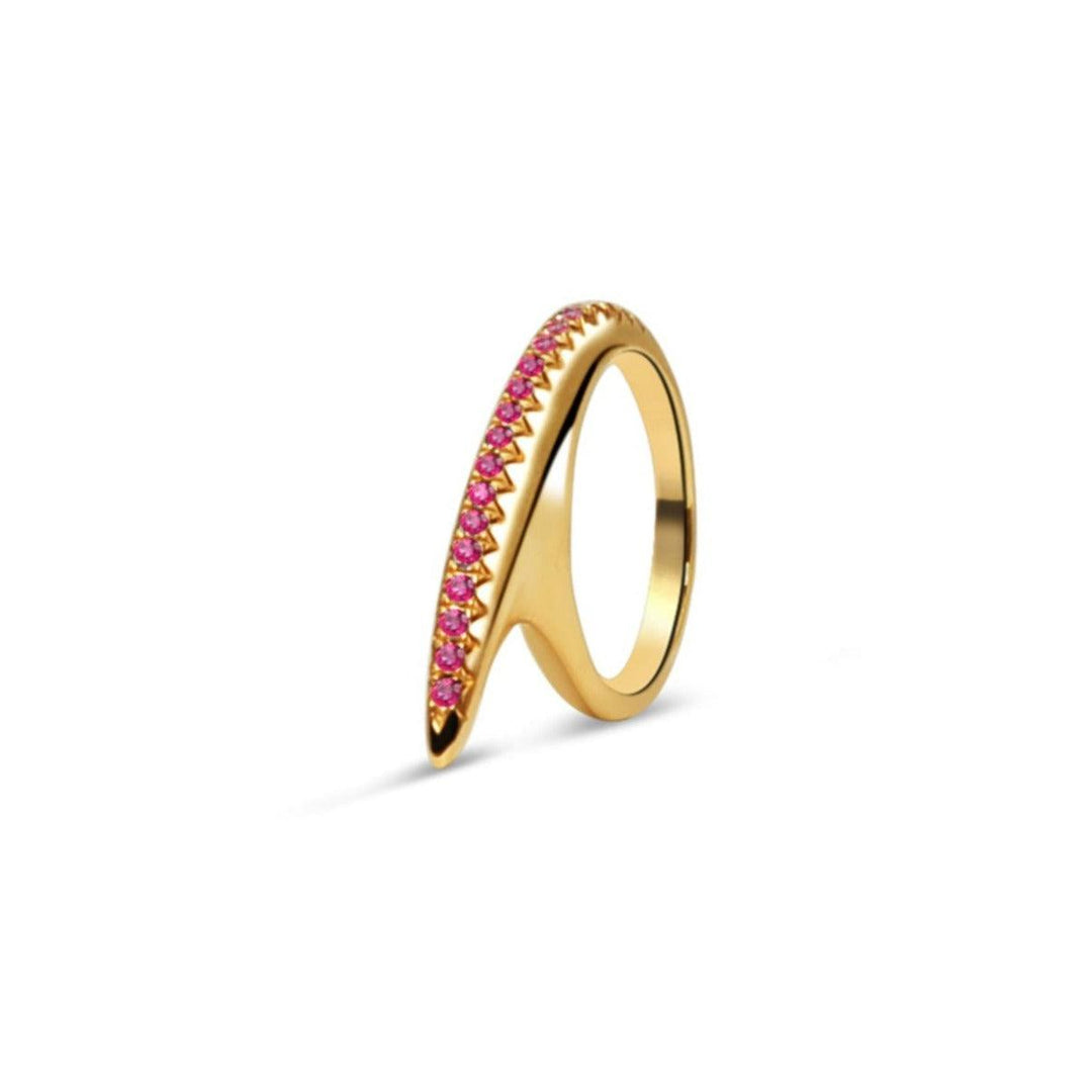Small Color Ridge Slice 18K