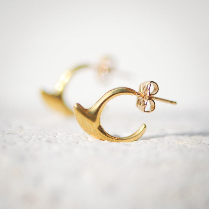 Mini Winged Hoop 18K
