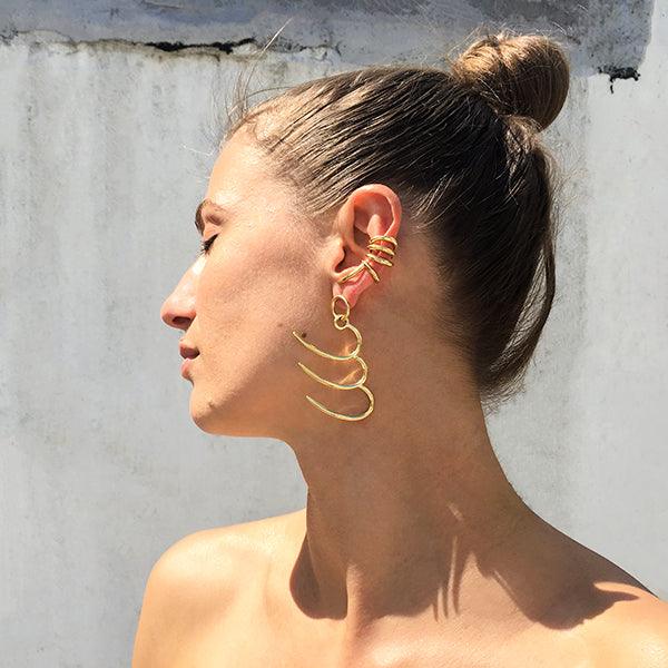 Triple Achiever Earring