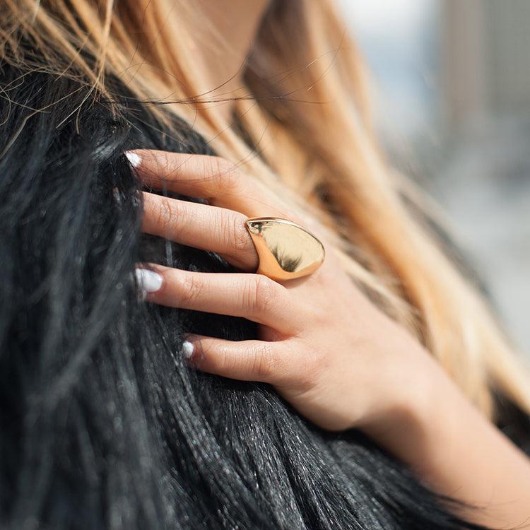 Osiris Shield Silver Ring