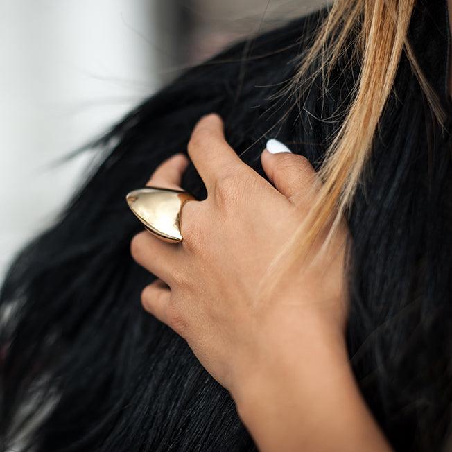Osiris Shield Silver Ring