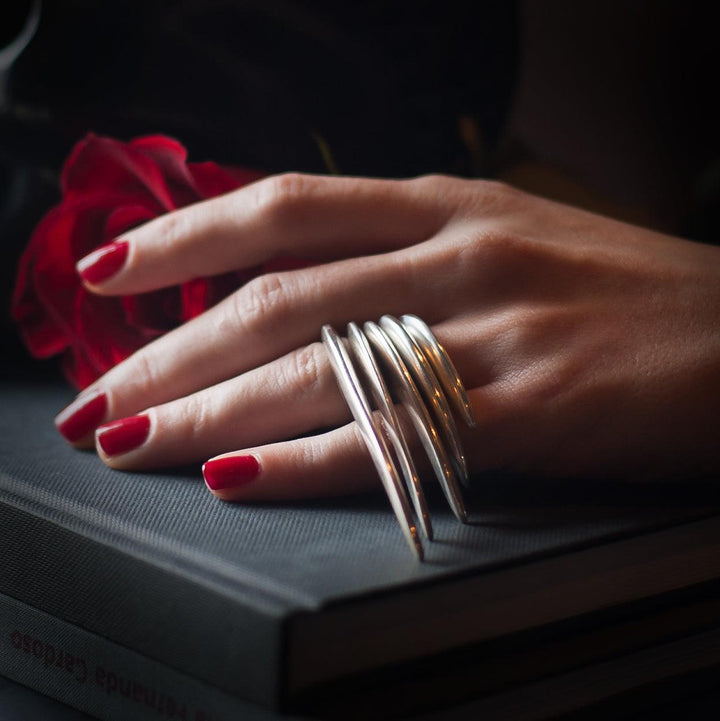 XXLarge Slice Ring Silver