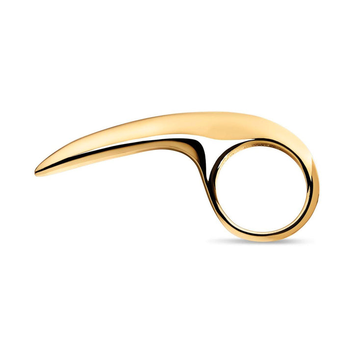 Large Slice Ring Gold Bronze