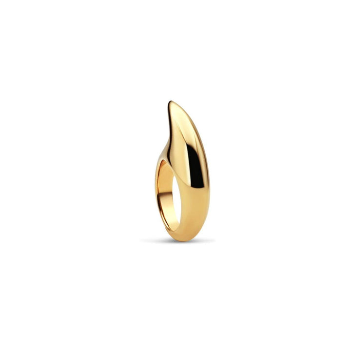 Medium Crescent Ring Gold Bronze