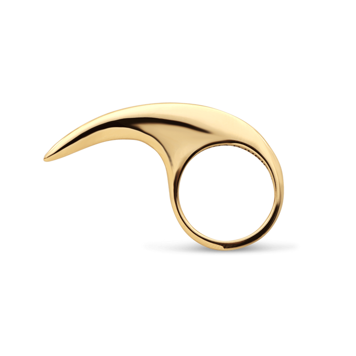 Medium Slice Ring Gold Bronze