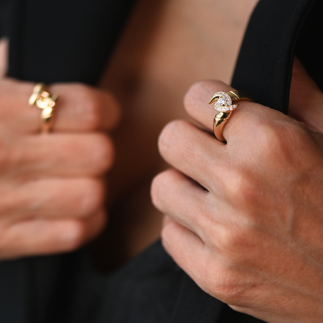 Mini Unbreakable Bond Pave Diamond Ring