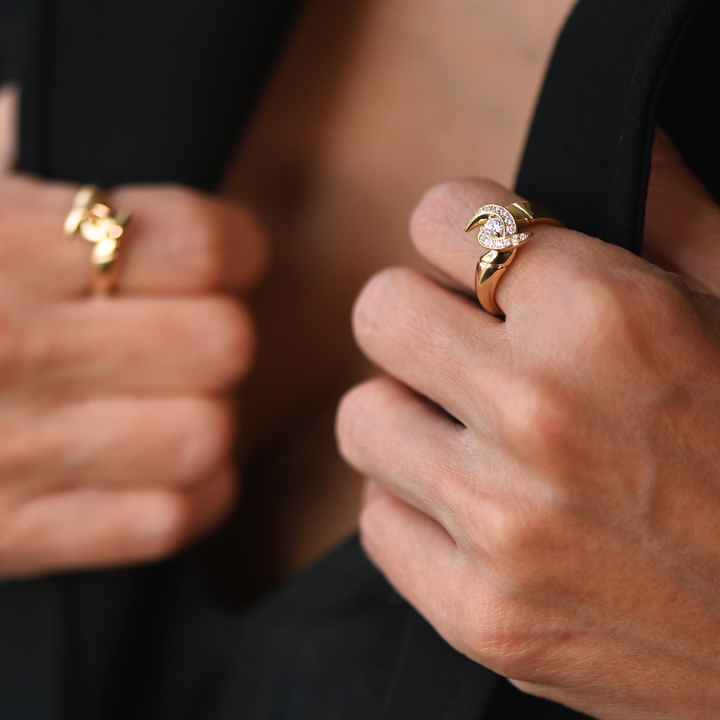 Mini Unbreakable Bond Pave Diamond Ring