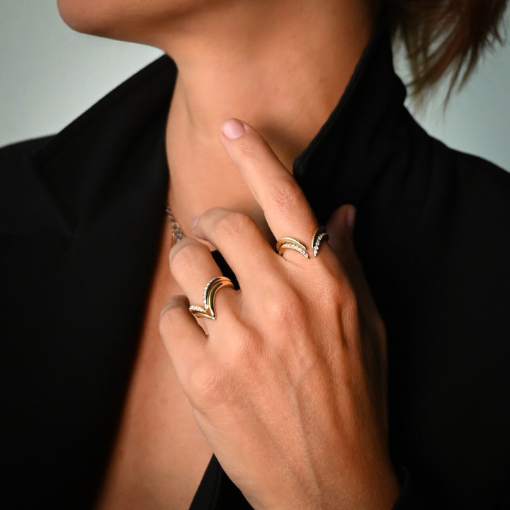 Allure Pave Liner Ring