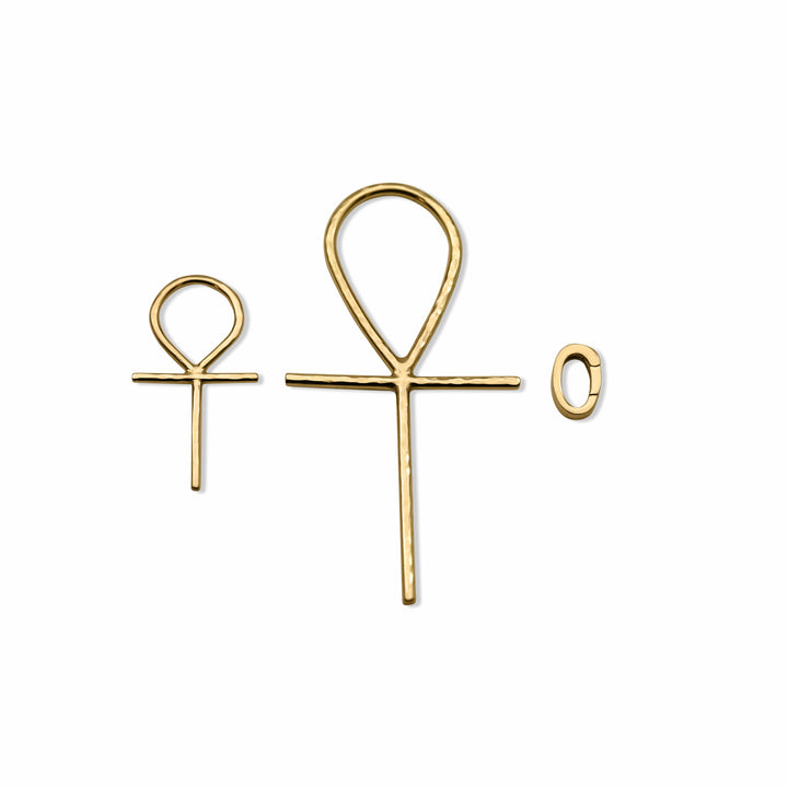 Ankh Set 14K Gold