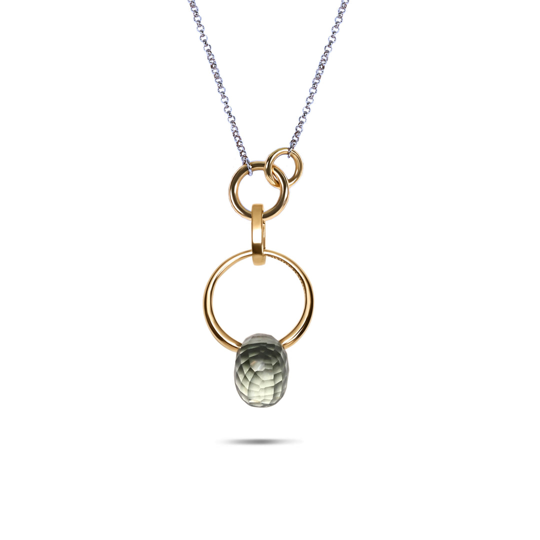 Loving Chain Necklace In 18K Gold and Sterling Silver
