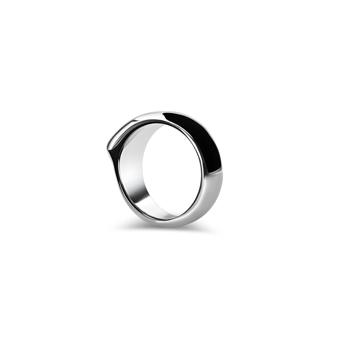 Crest I Ring Band Silver